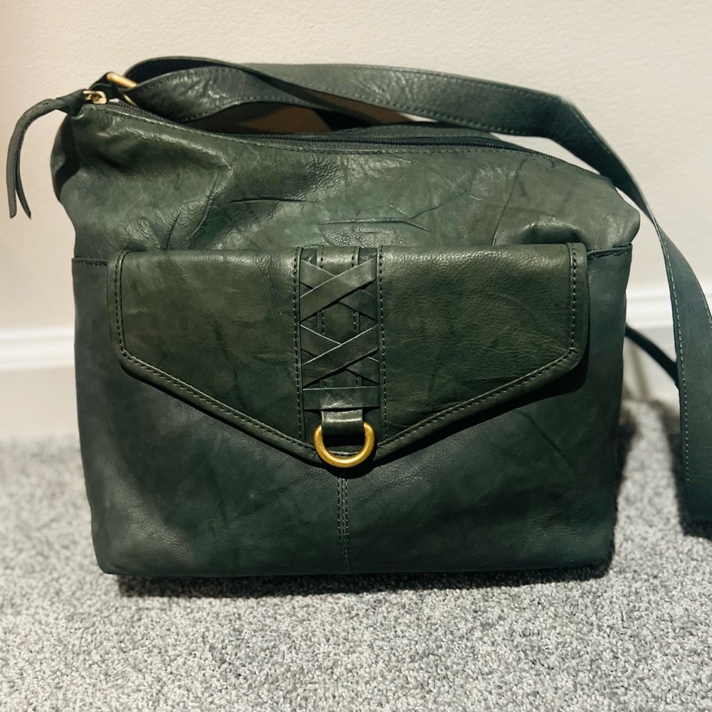 GREAT AMERICAN LEATHER WORKS SHOULDER BAG, 100% genuine leather